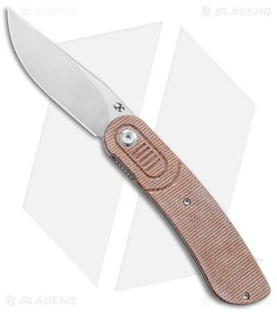 Kansept Knives Lundquist Reverie Liner Lock Knife Brown Micarta  (3" SW)