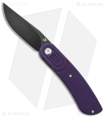Kansept Knives Lundquist Reverie Liner Lock Knife Purple G-10 (3" Black)