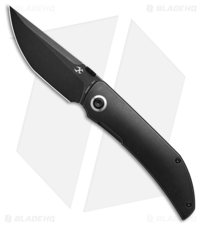 Kansept Knives Tarkin Frame Lock Knife Blackwash Titanium (3.5" Black)
