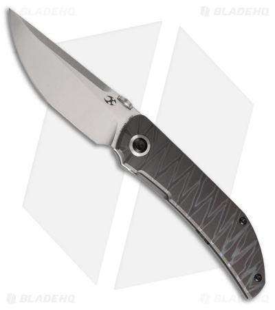 Kansept Knives Tarkin Frame Lock Knife Tiger Stripe Flamed Ti (3.5" Satin)