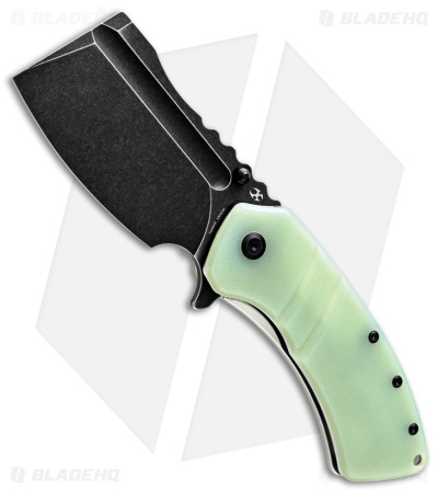 Kansept Knives XL Korvid Liner Lock Knife Jade G-10 (3.5" Black)