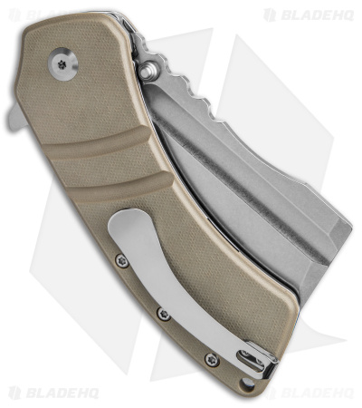 Kansept Knives XL Korvid Cleaver Knife | Light Sand G-10 - Blade HQ