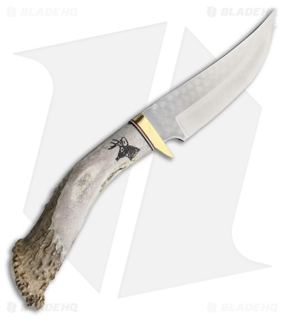 Ken Richardson Knives Hunter Gray Antler Handle (4.00" Satin)
