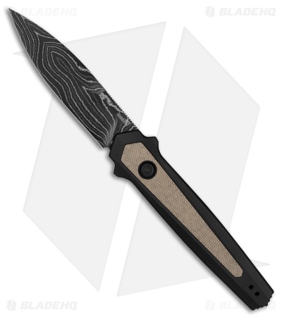 Kershaw Launch 15 Automatic Knife Aluminum/Micarta (3.5" Damascus)