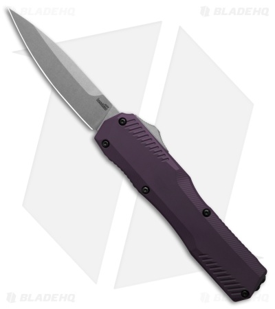 Kershaw Livewire MagnaCut OTF Automatic Knife Purple Aluminum (3.4" Stonewash)