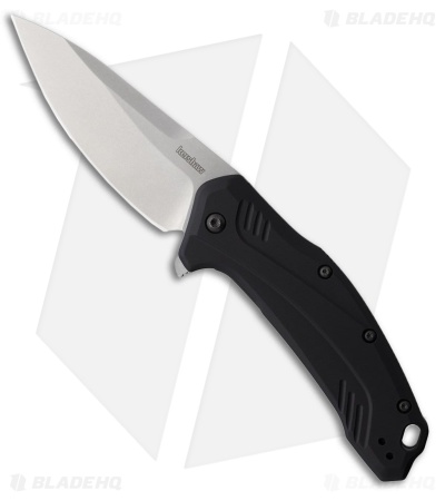 Kershaw Link Spring Assisted Liner Lock Knife Black Aluminum (3.25" SW MagnaCut)