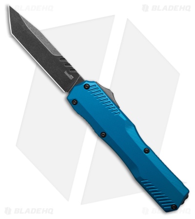 Kershaw Livewire MagnaCut OTF Automatic Knife Blue (3.4" Black Stonewash)