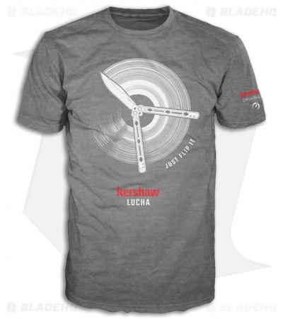 Kershaw Lucha Butterfly Knife Just Flip It Short Sleeve T-Shirt