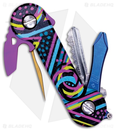 Key-Bar Multi Aluminum UV FlashBack  Pocket Key Holder/Organizer