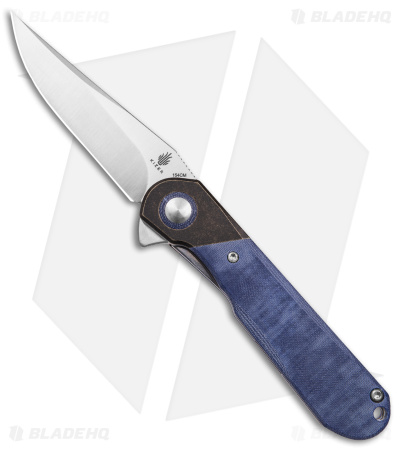 Kizer Vanguard Comet Liner Lock Knife Dark Brass/Denim Micarta (2.9" Satin)