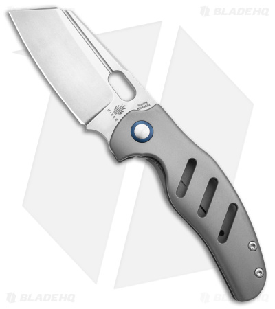 Kizer Sheepdog C01C Frame Lock Thumb Hole Knife Titanium (3.25
