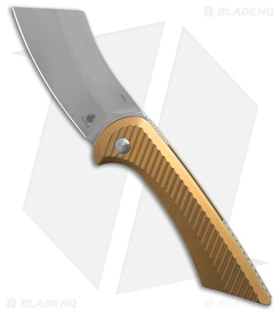 Kizer Dawn Frame Lock Knife Gold Titanium (3.2" Satin S35VN) Ki3673A1