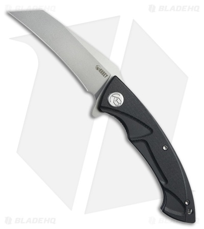 Kubey Anteater Nest Liner Lock Knife Black G-10 (3.5" Bead Blast)