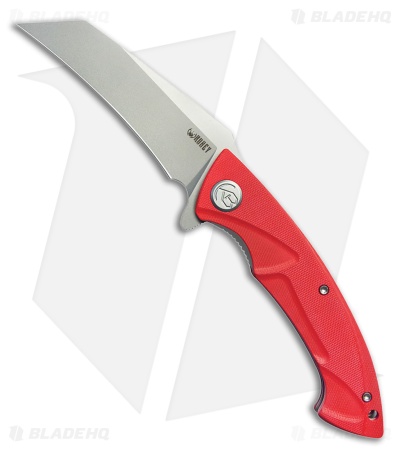 Kubey Anteater Nest Liner Lock Knife Red G-10 (3.5" Bead Blast)