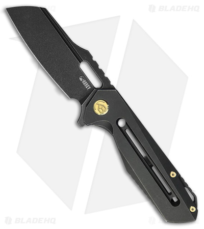 Kubey Atlas Frame Lock Knife Black Titanium (3.3" Black SW S35VN)