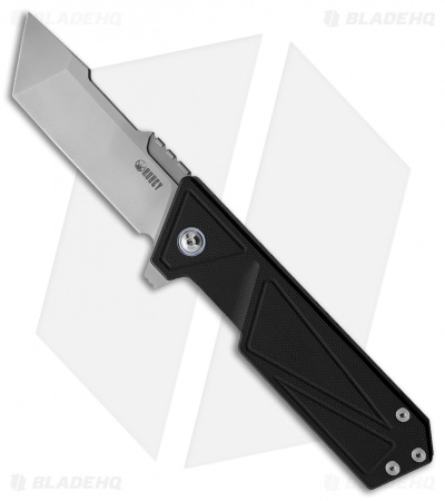 Kubey Avenger Tanto Liner Lock Knife Black G-10 (3