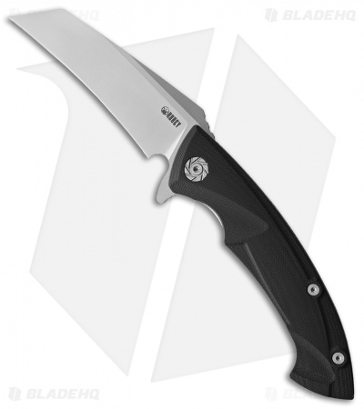 Kubey Anteater Nest Liner Lock Knife Black G-10 (3.5" Bead Blast)