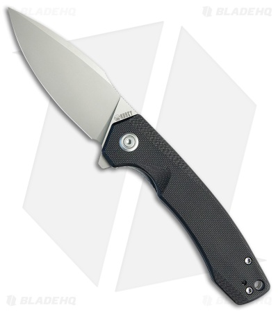 Kubey Knives Calyce Liner Lock Knife Black G-10 ( 3.27" Bead Blast)