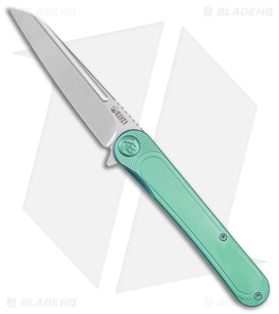 Kubey Tkachukv Dandy Frame Lock Knife Jade Titanium (4" Bead Blast CPM S90V)