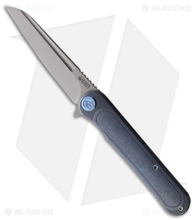 Kubey Tkachukv Dandy Frame Lock Knife Blue Titanium (4