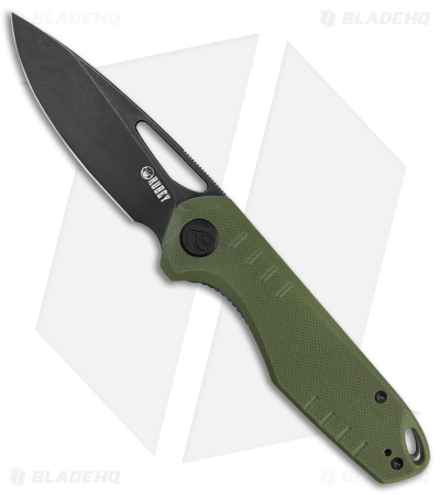 Kubey Doris Liner Lock Knife OD Green G-10 (3.2" Black)