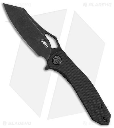 Kubey Drake Nest Liner Lock Knife Black G-10 (3.4" Black D2)