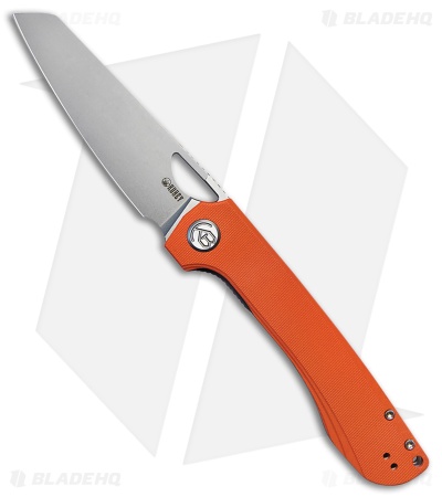 Kubey Elang Liner Lock Knife Orange G-10 (3.94" Bead Blast)