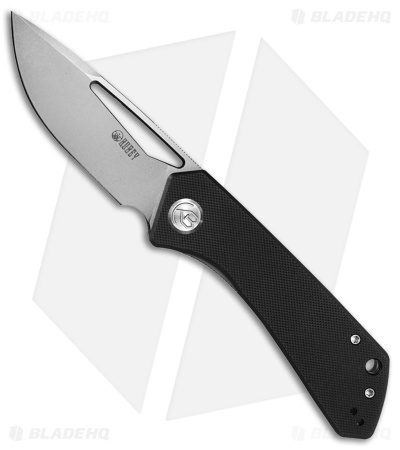 Kubey Thalia Liner Lock Knife Black G-10 (3.25" Bead Blast) KU331A