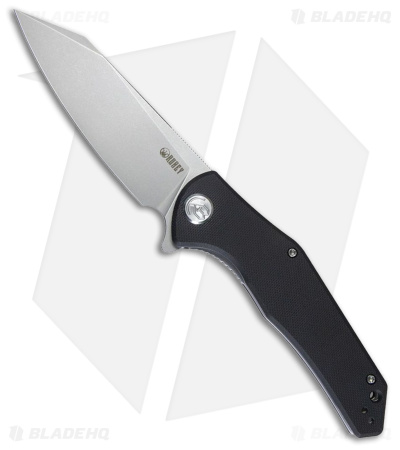 Kubey Flash Liner Lock Flipper Knife Black G-10 (3.8