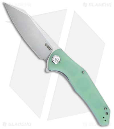 Kubey Flash Pocket Knife Jade G-10 + Bead Blast - Blade HQ