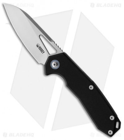 Kubey Vagrant Liner Lock Knife Black G-10 (3" Satin)
