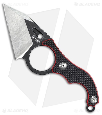 Kubey Hippocam EDC Fixed Blade Knife Black G-10 (2.4" Two-Tone) KU166A
