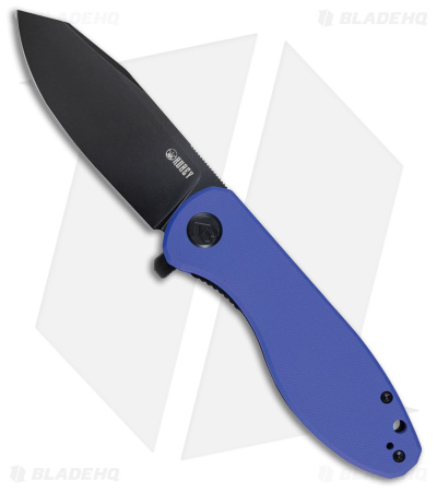 Kubey Master Chief Knife Blue G-10/Black SW - Blade HQ