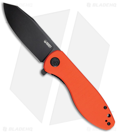 Kubey Master Chief Knife Orange G-10/Black SW - Blade HQ