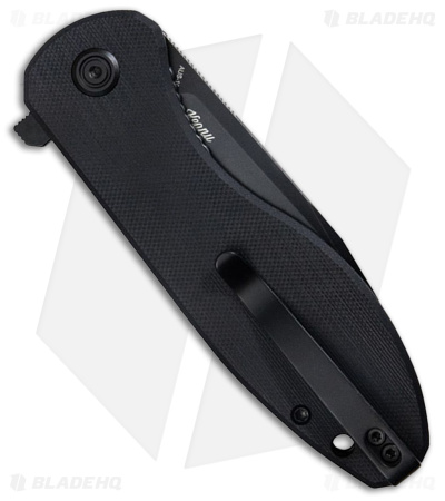 Kubey Master Chief Knife Black G-10/Black SW - Blade HQ