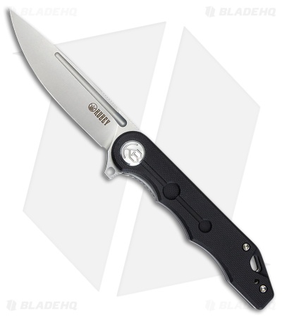 Kubey Mizo Liner Lock Knife Black G-10 (3.15" Bead Blast) KU312A
