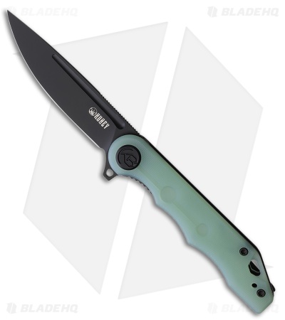 Kubey Mizo Liner Lock Knife Jade G-10 (3.15