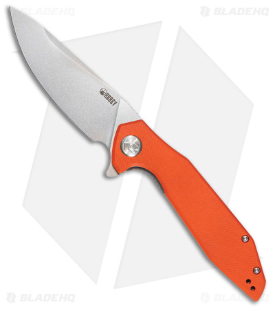 Kubey Nova Liner Lock Knife Orange G-10 (3.75" Bead Blast)