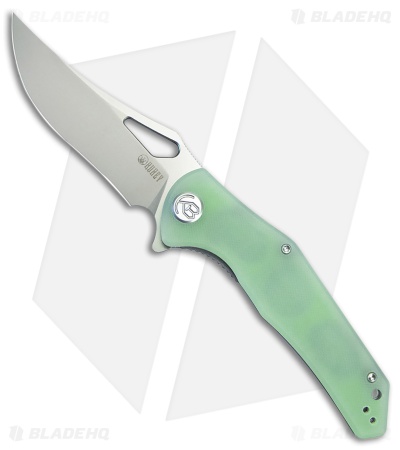 Kubey Phemius Liner Lock Knife Jade G-10 (3.7" Sandblast) KU149D