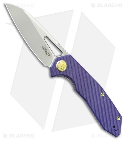 Kubey Vagrant Liner Lock Knife Purple G-10 (3.2
