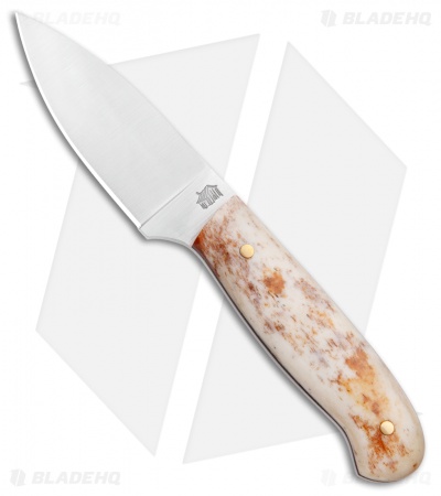LT Wright Knives Patriot Fixed Blade Knife Bone/Black Liner (2.5" Satin A2)