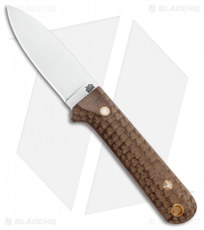 LT Wright Next Gen Fixed Blade Knife Flat Green Micarta (3.25" Satin AEB-L)