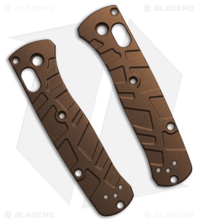 Lex Custom International Benchmade Mini Bugout Ti Turtle Scales - Burnt Bronze