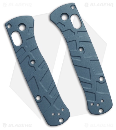 Lex Custom International Benchmade Mini Bugout Ti Turtle Scales - Polar Blue