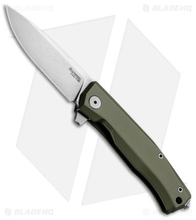 LionSteel Myto Frame Lock M390 Steel Knife Green Aluminum  (3.3" Satin)