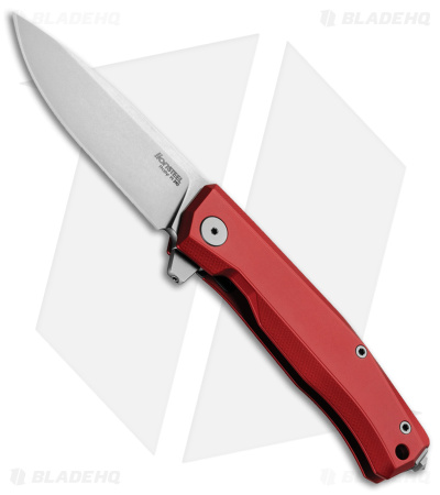 LionSteel Myto Frame Lock Knife M390 Steel Red Aluminum (3.3" Satin)