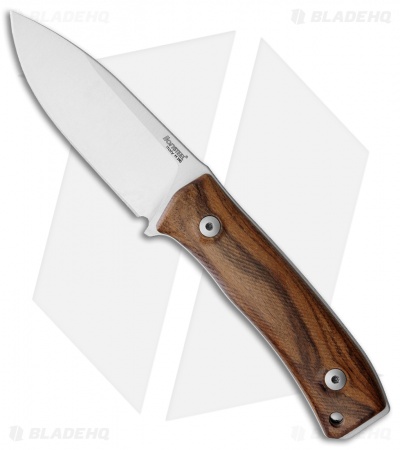 LionSteel M4 Fixed Blade Knife Santos Wood (3.75" Satin M390)