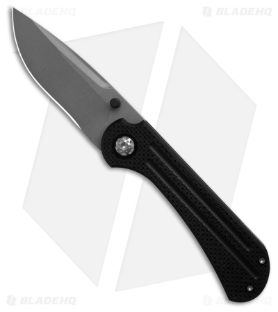 Luma Blades Custom Kovert MC Liner Lock Knife Black Textured G-10 (3