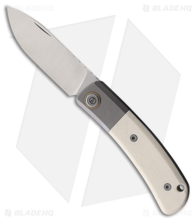 Maxace Beetle-S Slip Joint Knife White Smooth Bone (3.25" Satin)