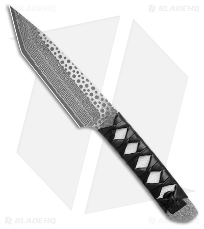 Mcusta MC-241 Fixed Blade Knife Leather Wrapped Stingray (6" Damascus/SPG2 Core)